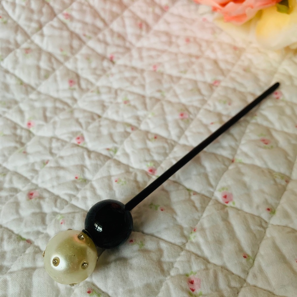 🎀Black Pearl Hair Stick Chopstick